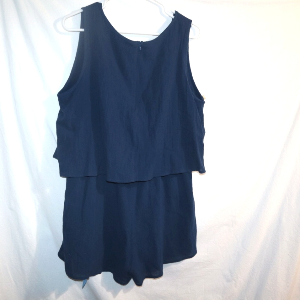 New!! Cupshe Navy Romper Shorts Size Large - Picture 6 of 11